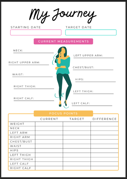 Teacher Health and Fitness Planner