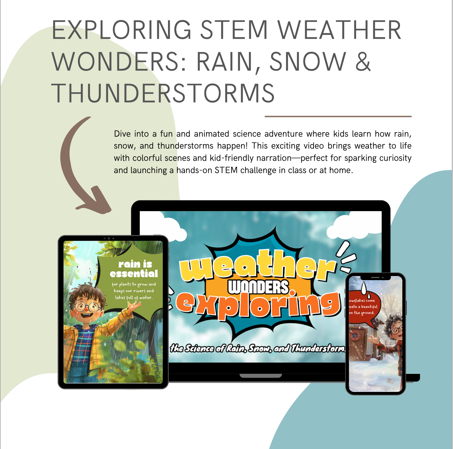 Exploring Weather Wonders: Rain, Snow & Thunderstorms – A Hands-On STEM Adventure!