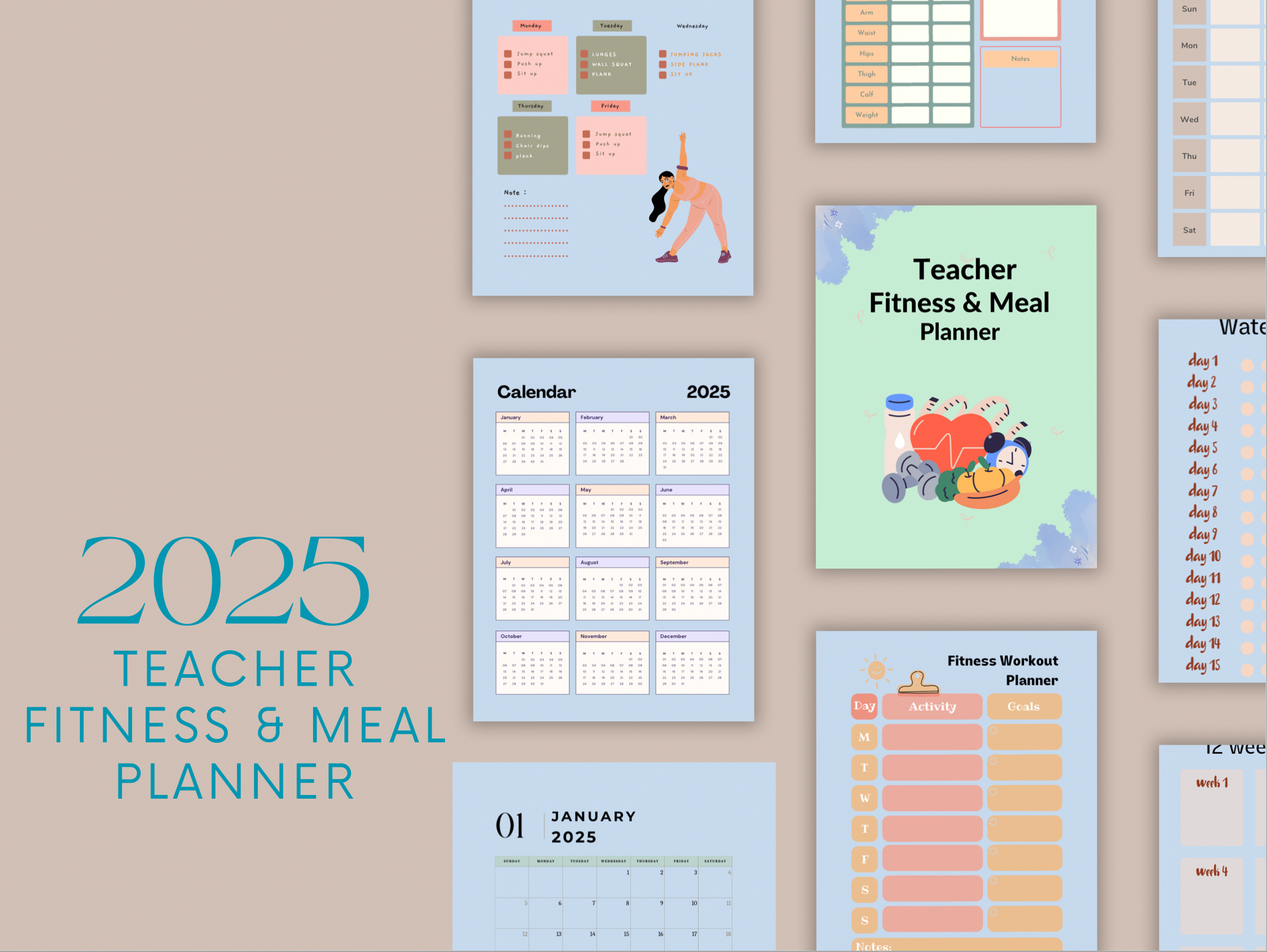 Fuel & Flow: The Teacher's Wellness Journal
