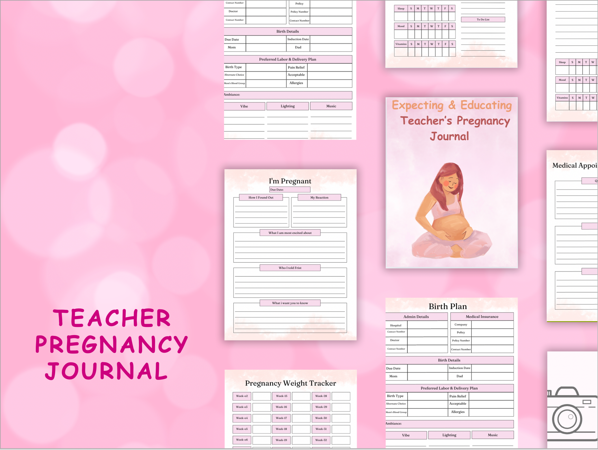 Expecting & Educating : Teacher’s Pregnancy Journey Journal
