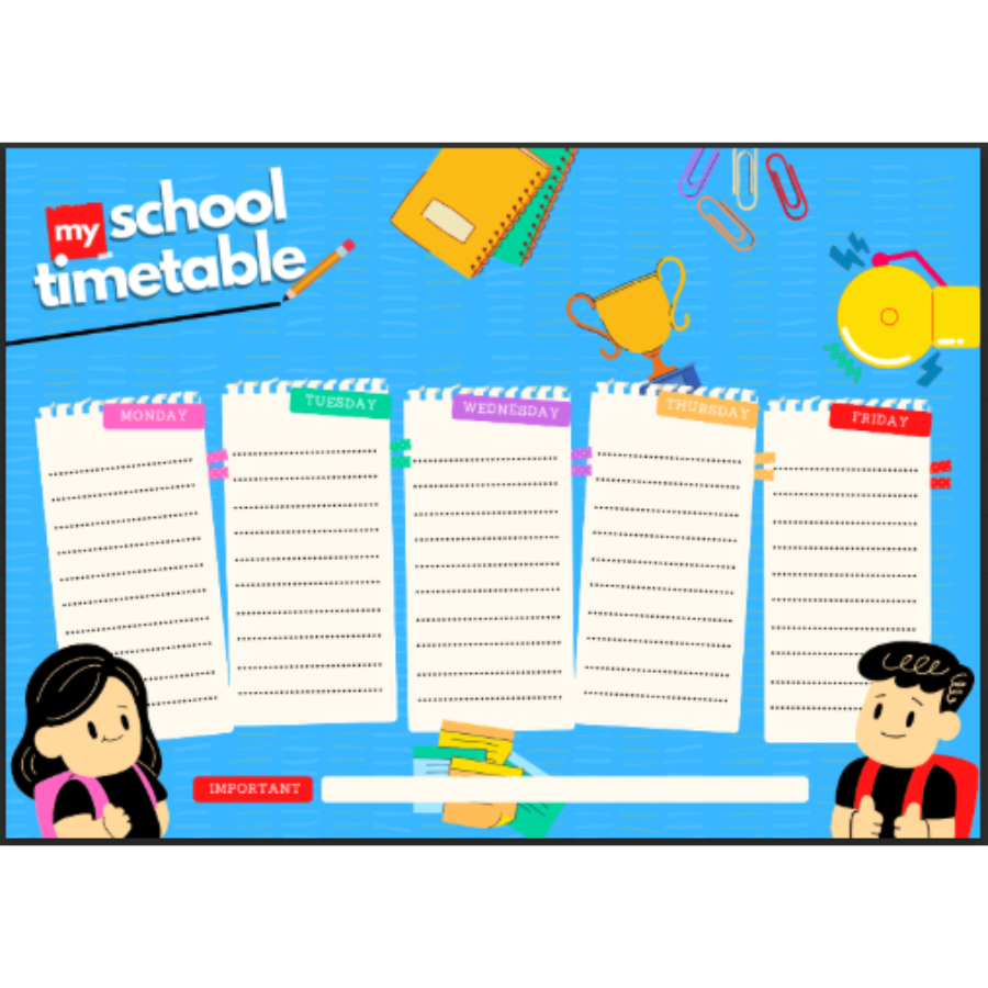 School Time Table Template
