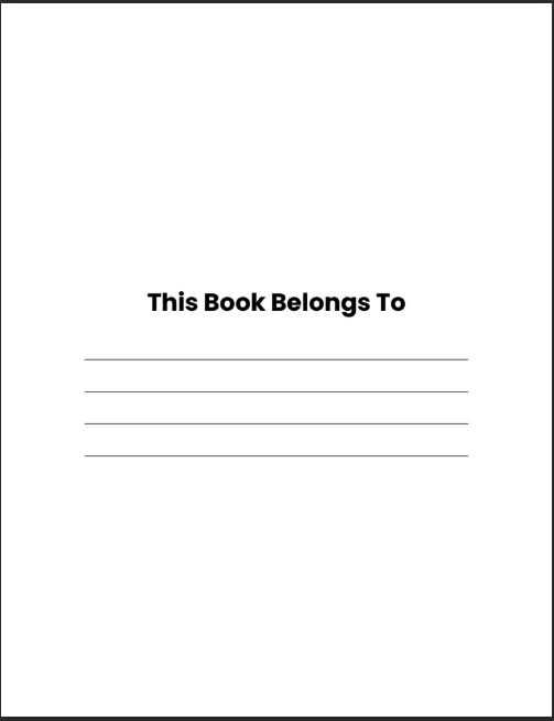 Back to School Planner