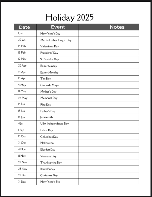 Back to School Planner