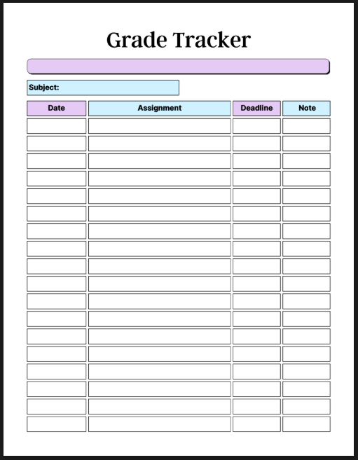 Nursing School Planner