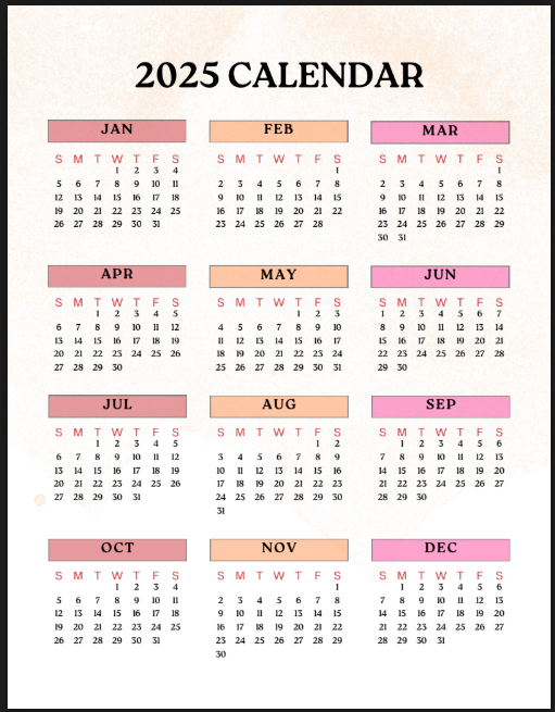 2025 Student Planner