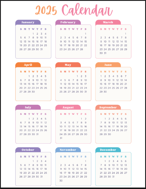 2025 Student Planner