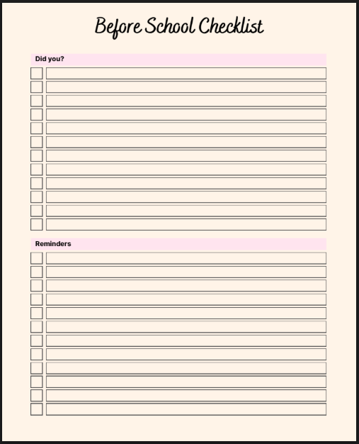 2025 Student Planner