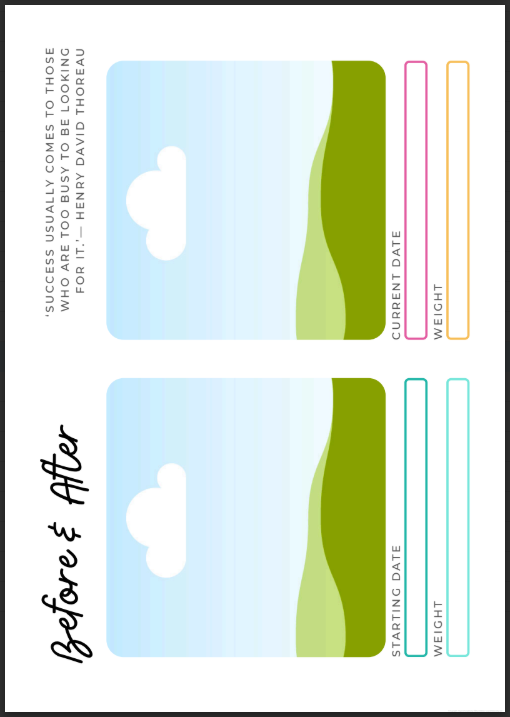 Teacher Health and Fitness Planner