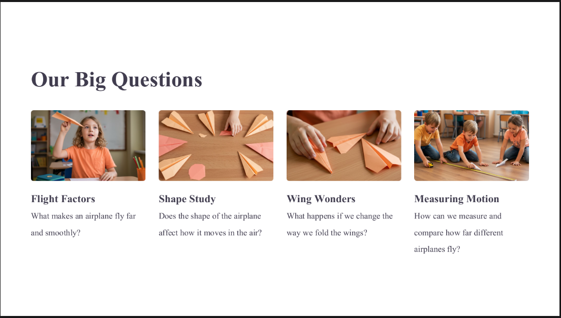 Stream Challenge Task Building a Paper Airplane