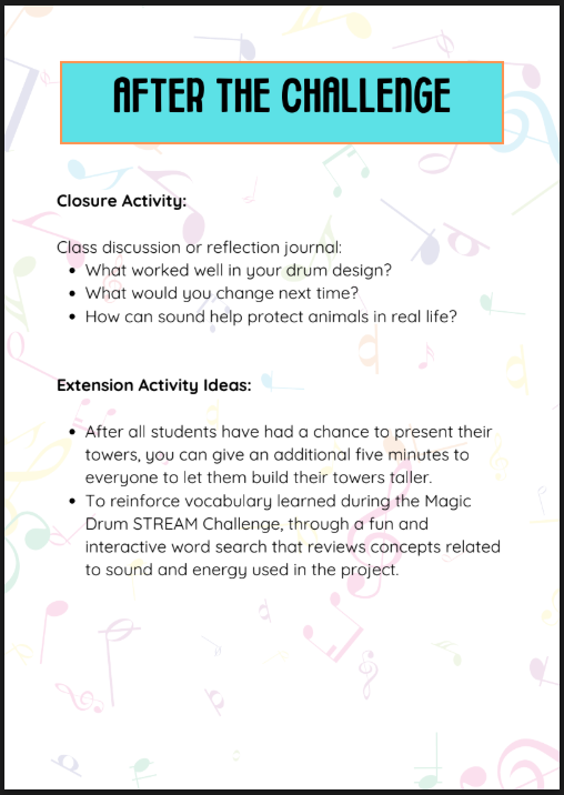 Stream Challenge Task The Magic of Drums