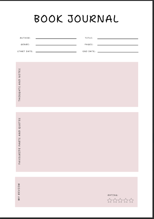 Students Reading Planner