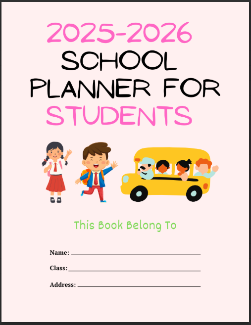 2025 Student Planner